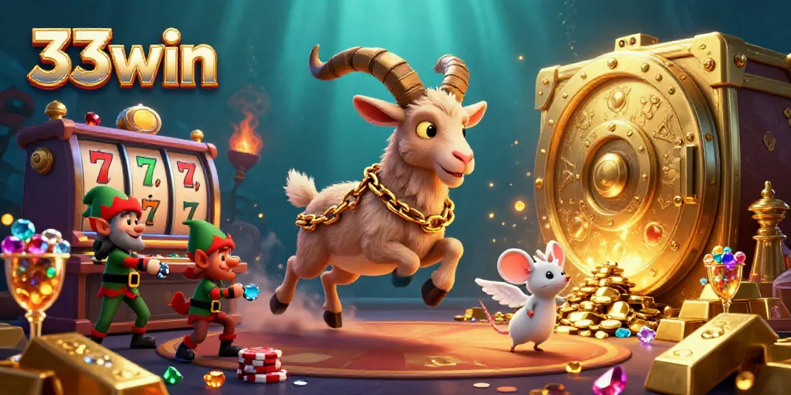Join the holiday-horror fun at 33win's vibrant casino with treasure and festive chaos.
