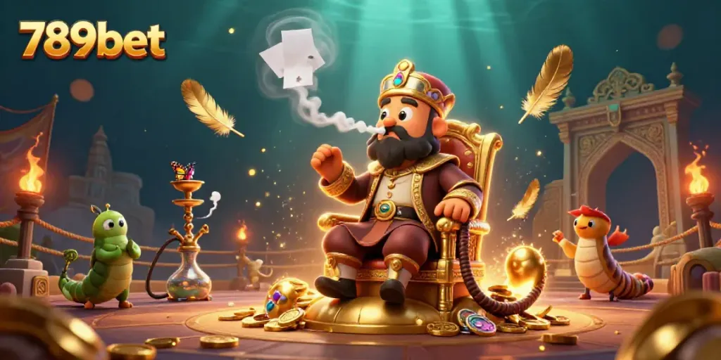 Experience thrilling betting action with 789bet as vibrant casino themed elements surround fantastic characters.