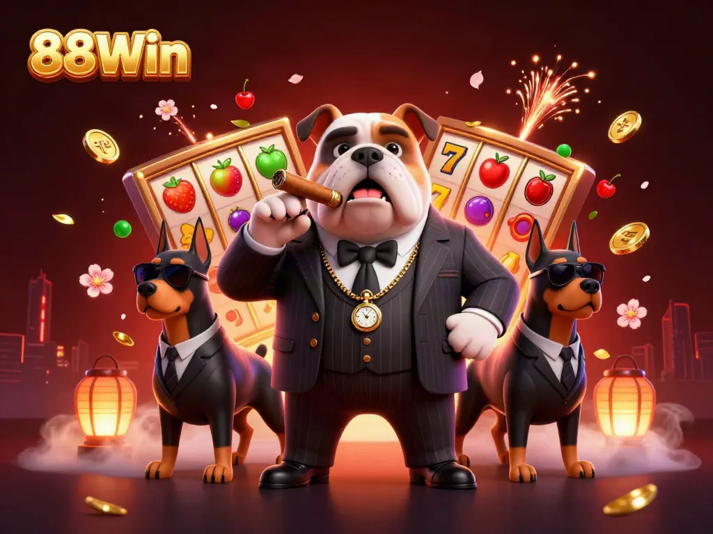 Play thrilling casino games like slots with 88Win's vibrant characters and eye-catching elements.