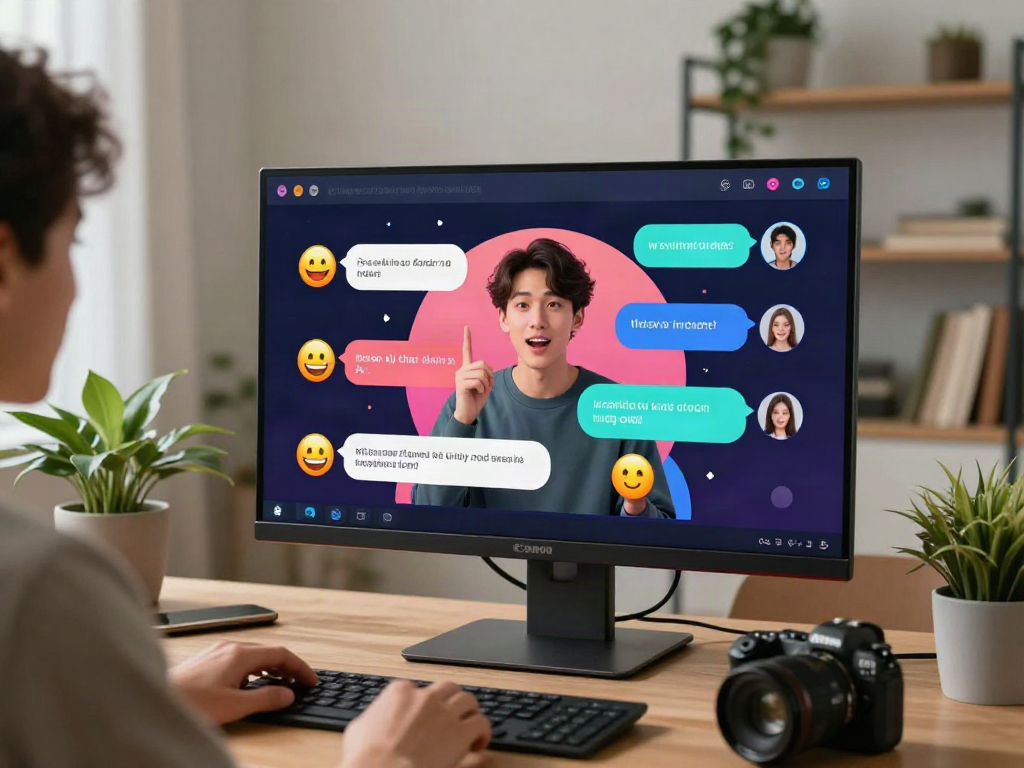 Engaging interaction using nsfw ai chat in a modern workspace.