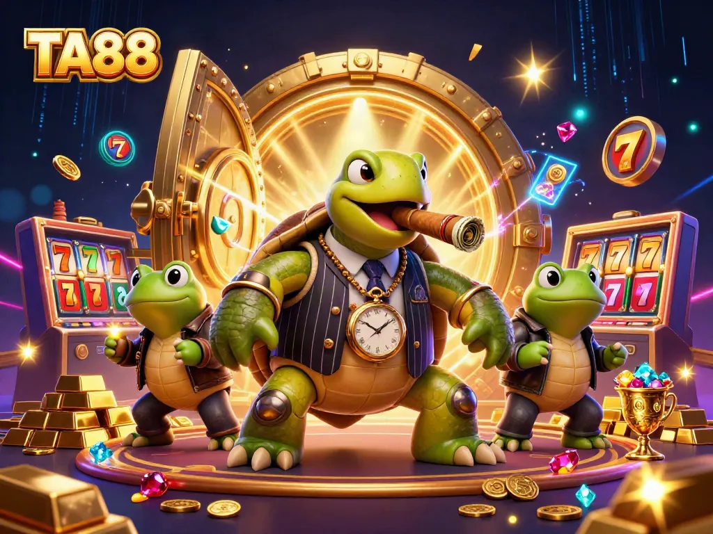 Join the excitement at TA88 with captivating casino adventures featuring our mascot turtle.