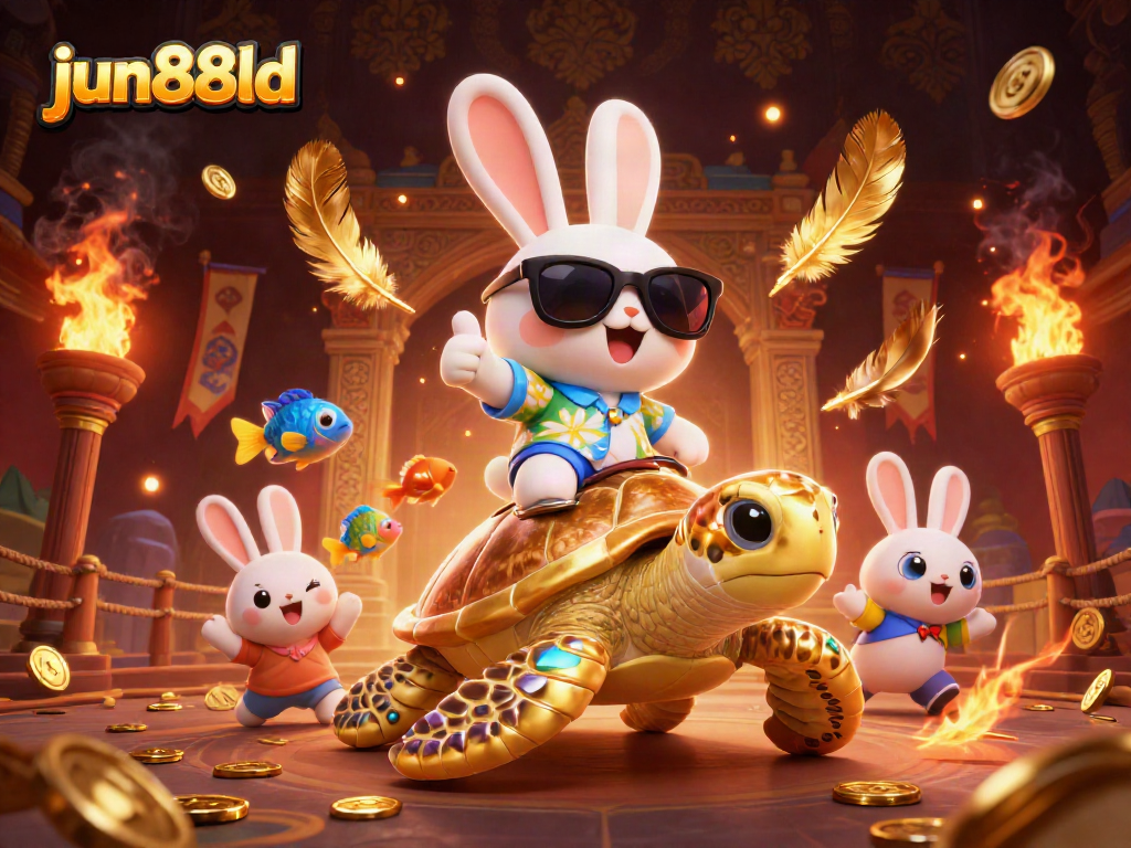 Engage in thrilling gaming at jun88ld with our cheerful characters amid an exciting casino backdrop.