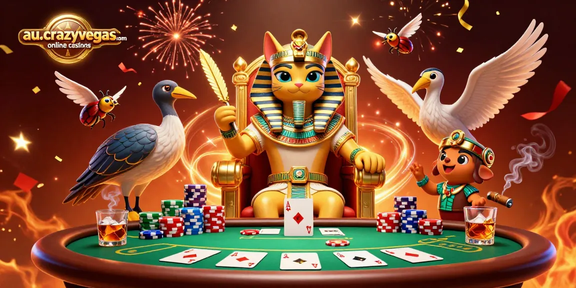 Experience thrilling action at au.crazyvegas.com online casinos with games and vibrant characters.