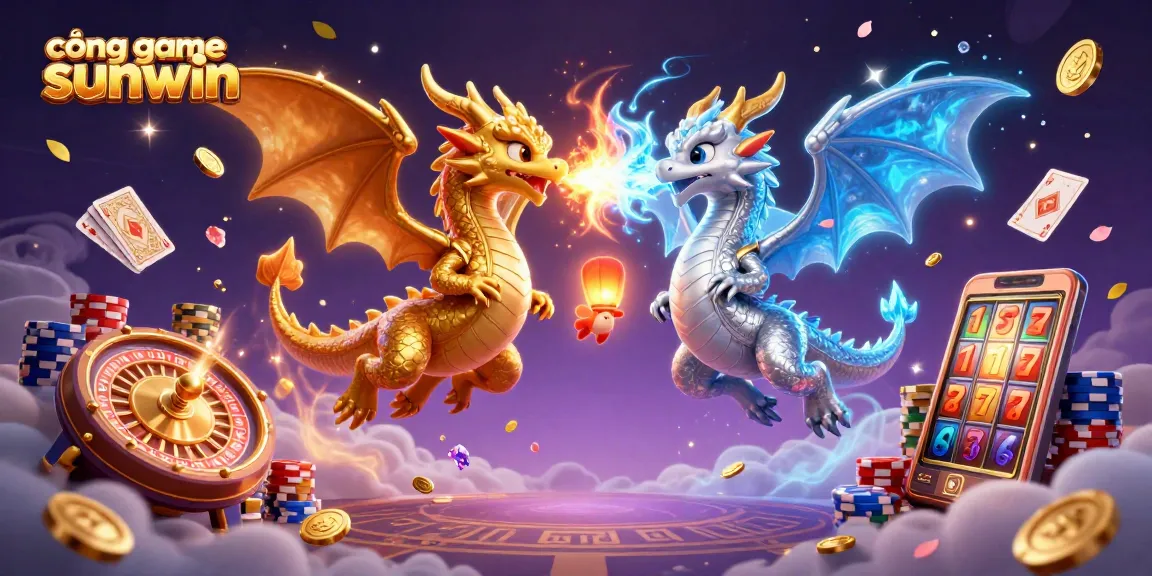 Explore the cổng game sunwin with magical 3D dragons, coins, and casino elements in vivid detail.