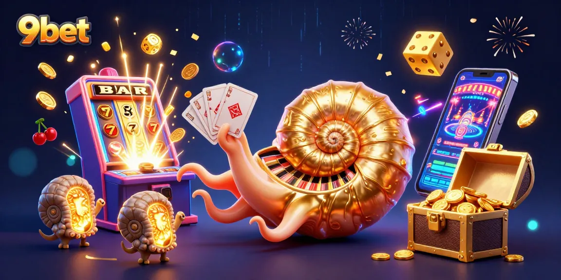 Engage with 9bet as a giant nautilus reveals casino treasures, connecting gamblers with excitement.