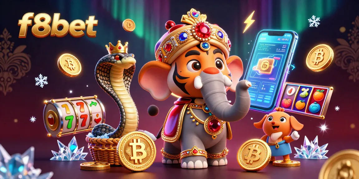 Engage with f8bet's vibrant casino scene, showcasing jackpots and crypto elements.
